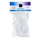 Brilliant Lumi Travel Sonic Toothbrush Replacement Heads - Round Brush Head with Super-Fine Micro Bristles, 2 Heads Brilliant