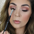 Professional Shader Eyeshadow Brush - Beauty Junkees pro All Over Short Flat Shader Eye Makeup Brush with Dense Rounded Natural Hair Bristles to Pack Eye Shadow Powder on Eyelid; Premium Quality Beauty Junkees