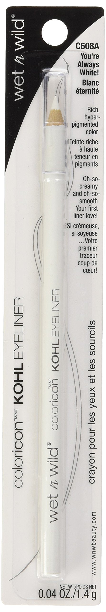 Wet n Wild Color Icon Kohl Liner Pencil White You're Always White!,C608A Wet n Wild