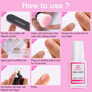 Makartt Super Strong Nail Glue for Acrylic Nail Tips Nail Bond Brush On Nail Glue for Press On Nails Fake Nails Quick for Nail Repair Broken Nails 3Pcs Professional False Nail Adhesive Glue 7ML Makartt
