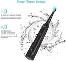 Initio Electric Toothbrush, 5 Modes with Smart Timer, 8 Brush Heads & Travel Case Included, Rechargeable Toothbrush, Oral Care Whitening Toothbrush Initio