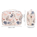 Hanging Travel Toiletry Bag Cosmetic Make up Organizer for Women and Girls Waterproof (Beige Bird) Narwey