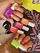 Eternal Collection – 5 Piece Set: Long Lasting, Quick Dry, Mirror Shine Nail Polish – Hardener, Bright and Shiny Finish - 0.46 Fluid Ounces Each (Girls Just Wanna Have Neons) Eternal