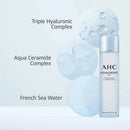AHC Toner for Face Aqualauronic Hydrating Skin for Dehydrated Skin Triple Hyaluronic Acid Korean Skincare 5.07 oz AHC