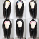 UNice Headband Wig for black Women Human Hair Curly Wig Brazilian Virgin Hair Glueless Non Lace Front Wig 150% Density (24inch) UNICE Store