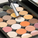 Professional Shader Eyeshadow Brush - Beauty Junkees pro All Over Short Flat Shader Eye Makeup Brush with Dense Rounded Natural Hair Bristles to Pack Eye Shadow Powder on Eyelid; Premium Quality Beauty Junkees