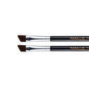 Parallel Products - The BROW Brush - (2 Pack) Premium Angled Eyebrow Brush for powder, cream, gel and wax PARALLEL PRODUCTS