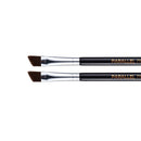 Parallel Products - The BROW Brush - (2 Pack) Premium Angled Eyebrow Brush for powder, cream, gel and wax PARALLEL PRODUCTS