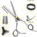 Professional Hair Thinning Scissors 6.5 Inches ULG Blending Teeth Shears Texturizing Haircut Scissors Japanese Stainless Steel with Adjustable Tension Screw for Salon Barber Hairdresser ULG Store