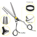Professional Hair Thinning Scissors 6.5 Inches ULG Blending Teeth Shears Texturizing Haircut Scissors Japanese Stainless Steel with Adjustable Tension Screw for Salon Barber Hairdresser ULG