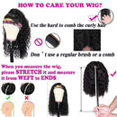 Deep Curly Human Hair Headband Wigs for Black Women Glueless None Lace Front Wigs Deep Curly Headband Wig Human Hair 9A Brazilian Virgin Hair Machine Made Headband Wig Human Hair 10 inch¡­ beafay