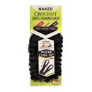 Naked Human Hair Crochet Braids Pre-Loop Type Water Curl 10" (NATURAL) (1-PACK, NATURAL) ORGANIQUE