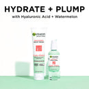 Garnier SkinActive Green Labs Hyalu-Melon Replumping Serum Cream Moisturizer with SPF 30 and Hyaluronic Acid + Watermelon and Trial Size Micellar Cleansing (In Carton) (Packaging May Vary) Garnier