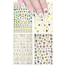 ALLYDREW 4 Sheets Nail Stickers Nail Art Set - Owls & Cactus Nail Stickers allydrew