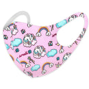 Kid's Face Washable and Reusable Protective Gear Bandanas Unicorn Kitty Animal Themed (Girl-4set) INSTALASHES
