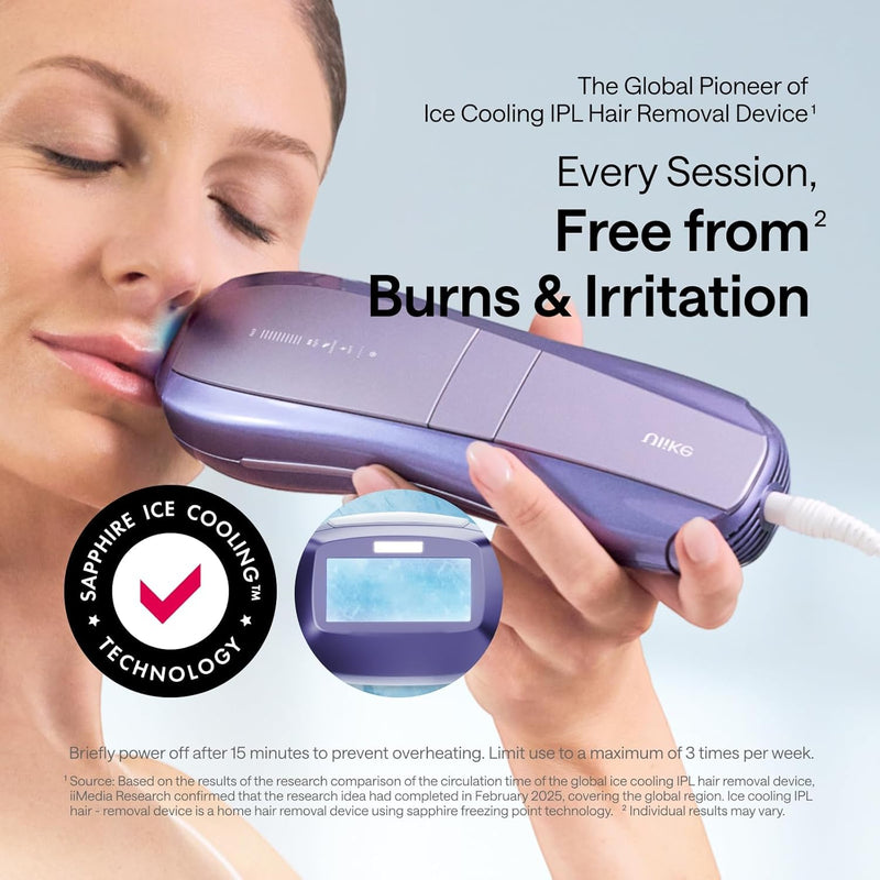 Ulike Laser Hair Removal Device Air 10 Ipl Gift for Women and Men, Ice Cool and Permanent Hair Reduction for Nearly Painless, Dual Lights, Skin Sensor & USHR Mode Hair Removal in 10mins from Home Infinity Warehouse