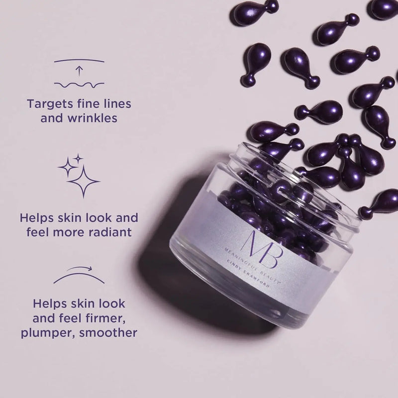 Meaningful Beauty Wrinkle Smoothing Capsules Advanced Formula With Hyaluronic Acid , 60 Count Infinity Warehouse