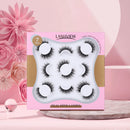 7 Pairs Fake Eyelashes, LASHVIEW False Eyelashes Handmade Lashes,3D Natural Layered Effect,Reusable Natural Look False Eyelashes for Makeup (CG01-7) LASHVIEW