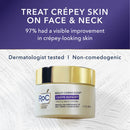 RoC Crepe Repair Anti Aging Daily Face Moisturizer & Neck Firming Cream (1.7 oz) + RoC Retinol Wrinkle Smoothing Capsules (7 CT), Skin Care Treatment RoC