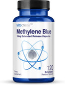 MitoClene 120 Extended-Release Methylene Blue Capsules 10mg Pharmaceutical USP Grade, 4 Month Supply, Advanced Delivery for Mitochondrial Energy Support, with Vitamin C & Zinc Picolinate Infinity Warehouse