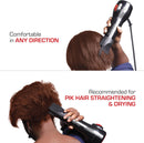 RED by Kiss Handle-Less 2200W Ceramic Tourmaline Hair Dryer, 3 Heat Settings, Pro Blow Dryer with Comb Attachment, Ionic for Frizz-Free Shine, Detangler & Straightening for 4C Infinity Warehouse