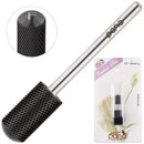 USA Pana 3/32" Safety Nail Carbide - Smooth Round Top Large Barrel Head for Electric Dremel Drill Machine - Grit Size: (5XC to Extra Fine) (Fine, Large Barrel - DLC Black) PANA