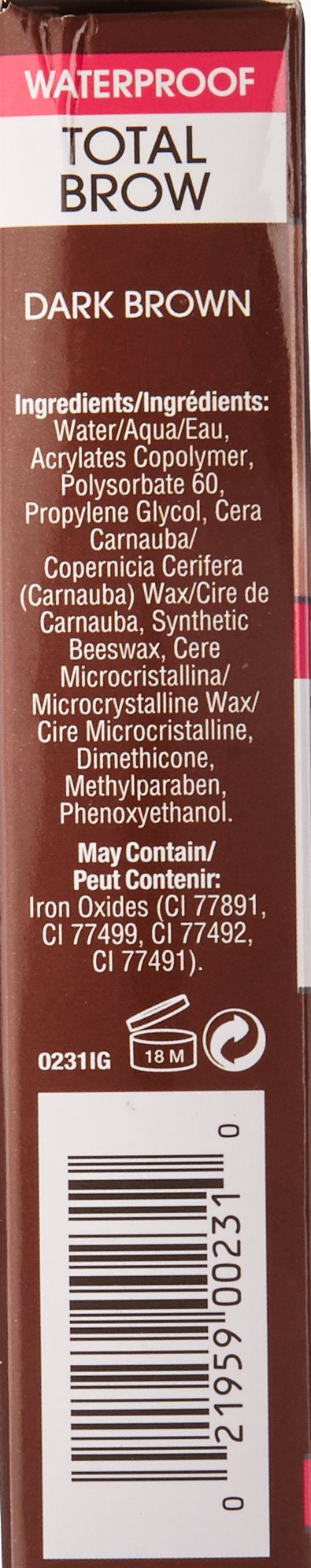 Cover Your Gray Total Brow Eyebrow Sealer and Color - Dark Brown Cover Your Gray