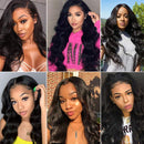 ANNELBEL Hair 13x4 Lace Front Human Hair Wigs Body Wave Wigs Brazilian Virgin Human Hair 150% Density Lace Wigs Pre Plucked with Baby Hair for Black Woman Natural Color (26 Inch, Lace Wigs) ANNELBEL