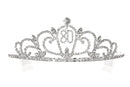 SAMKY Rhinestone Crystal Birthday Tiara Crown 15/16/18/21/30/40/50/60/70/80th - 80th T1193 SAMKY