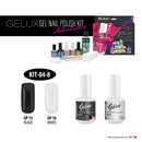Mia Secret Professional Nail System Gelux Nail Polish Kit - (BLACK + WHITE) Mia Secret