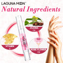 Cuticle Oil Pen for Nail - Lagunamoon Nail Oil for Nail Care & Nail Growth - Nourish, Soothe & Moisturize Damaged Nails - Rose, 5 ml Lagunamoon