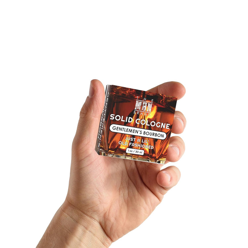 Solid Cologne Men's Gentlemen's Bourbon Scent, Wax Bourbon Cologne for men, Solid Perfume with Bourbon Scent for men (1 Ounce, Gentlemen's Bourbon Mens Cologne Balm) Infinity Warehouse