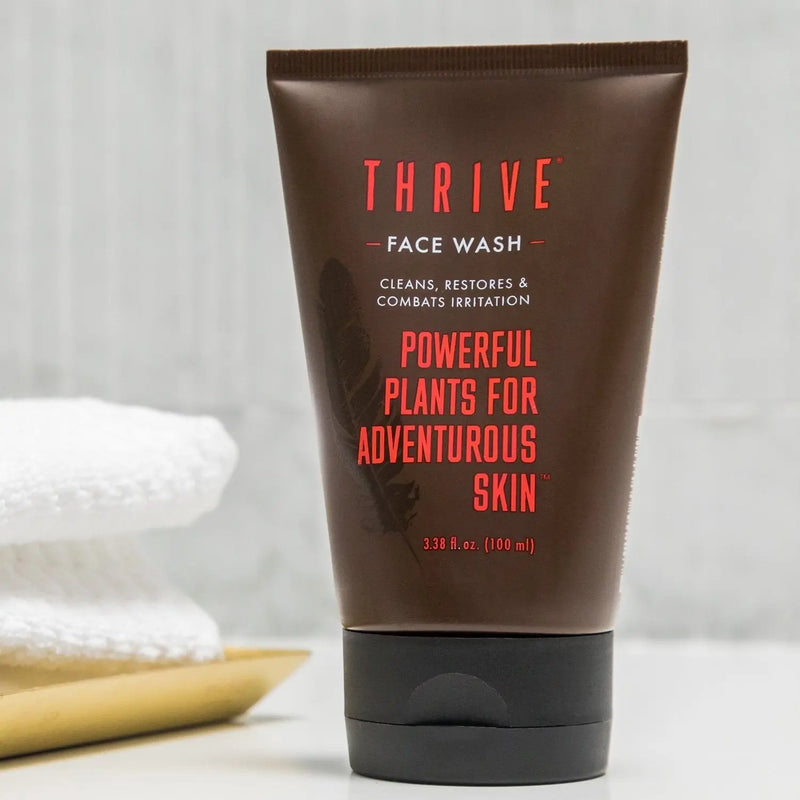THRIVE Natural Face Wash Gel for Men & Women (3 Pack) – Daily Facial Cleanser with Unique Premium Natural Ingredients for Healthier Skin Care – Made in USA – Vegan – Women & Mens Face Wash Thrive Natural Care Store