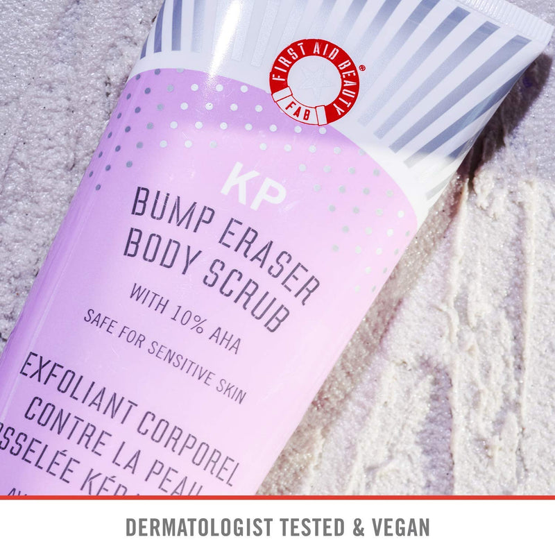First Aid Beauty KP Bump Eraser Body Scrub Exfoliant for Keratosis Pilaris with 10% AHA 2 oz. First Aid Beauty