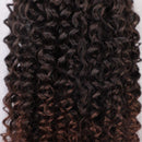 Vigorous Curly Ponytail Extension for Women Brown Color Drawstring Ponytail Curly for African Women Short Afro Kinky Ponytail Extension.(4