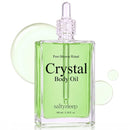 Crystal Body Oil, After Shower Body Oil for Women, Silk Moisturizer for Dry & Crepey Skin, Non-Greasy & Fast Absorbing Dry Oil, Citrus Bergamot Clean Musk Scent, Midnight Garden, 3.38 fl oz Infinity Warehouse