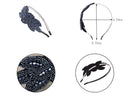 Alilang 1920s Blue Beaded Leaf Flapper Headband Alilang