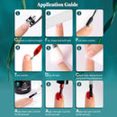 Beetles Gel Nail Polish Kit, Mermaid 20 Colors Soak Off Gel Polish Starter Kit with 1 Base Coat 1 Glossy & 1 Matte Top Coat 3 Nail Brushes 6 Colors Glitter 1 Mermaid Nail Stickers Holiday Gifts Set beetles Gel Polish