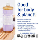 Dr. Bronner’s - Pure-Castile Liquid Soap (Lavender, 1 Gallon) - Made with Organic Oils, 18-in-1 Uses: Face, Body, Hair, Laundry, Pets and Dishes, Concentrated, Vegan, Non-GMO Dr. Bronner's