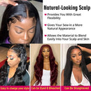 Lace Front Human Hair Wigs for Women Pre Plucked Hairline 220% Denisty Brazilian Body Wave Lace Front Wigs with Baby Hair Natural Color … … (24inch, 220% Denisty) Wingirl Store