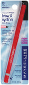 Maybelline Expert Wear Brow & Eyeliner Pencil, Velvet Black, 0.01 oz. Maybelline New York