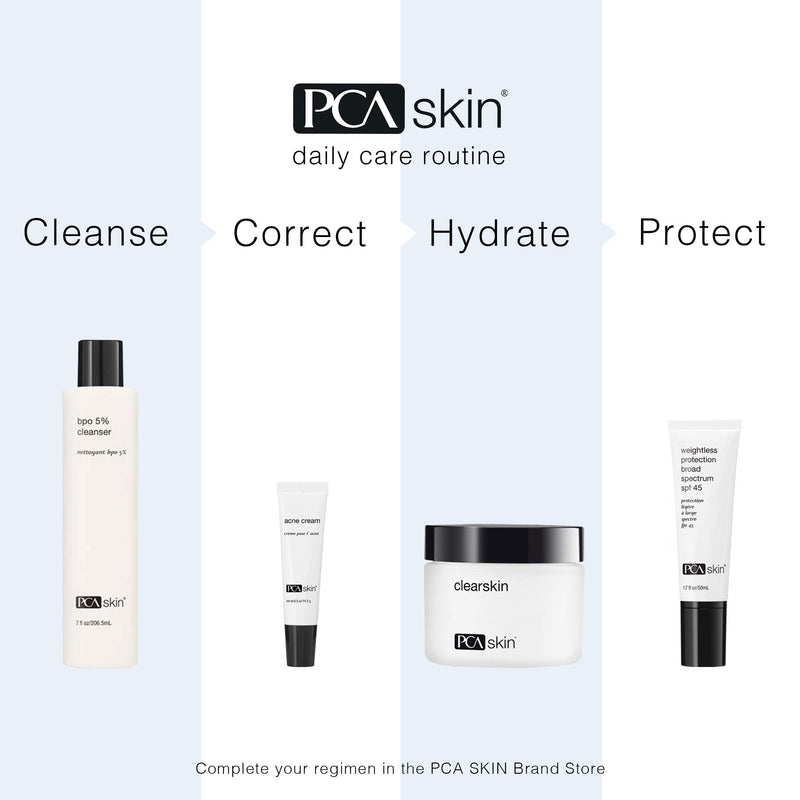 PCA SKIN Acne Treatment Cream for Face - Fast-Acting Daily Facial Spot Treatment with 5% Benzoyl Peroxide & Hydrating Lactic Acid for Acne-Prone Skin (0.5 oz) PCA SKIN