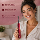 Wagner Stern IntelliBrush Series Whitening Electric Toothbrush with Pressure Sensor. Offers 4 Brushing Modes, 3 intensities, 8 Soft Brush Heads, and a Luxury Travel case. Infinity Warehouse