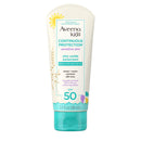Aveeno Kids Continuous Protection Zinc Oxide Mineral Sunscreen Lotion for Children's Sensitive Skin with Broad Spectrum SPF 50, Tear-Free, Sweat- & Water-Resistant, Non-Greasy, 3 fl. oz Aveeno