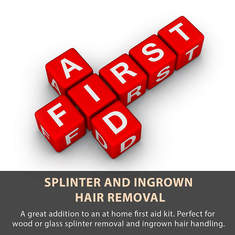 Ingrown Hair Tweezers | Pointed Tip | 5 Pack | Precision Stainless Steel | Extra Sharp and Perfectly Aligned for Ingrown Hair Treatment & Splinter Removal For Men and Women | By Tweezees Tweezees