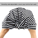 Sent Hair Shower Cap for Women Reusable Waterproof Bath Cap for Long Hair Cap for Shower Cute Large Turban Shower Cap for Braids(Stripe) sent hair