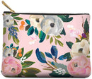 Medium Zippered Pouch by Studio Oh! - Bella Flora - 7. 5" x 5. 5" - Faux Leather Material with Full-Color Artwork & Cotton Lining - for Makeup, Pens, Chargers & More Studio Oh! Store