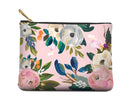 Medium Zippered Pouch by Studio Oh! - Bella Flora - 7. 5" x 5. 5" - Faux Leather Material with Full-Color Artwork & Cotton Lining - for Makeup, Pens, Chargers & More Studio Oh!