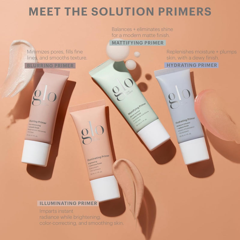 Glo Skin Beauty Hydrating Primer with Hyaluronic Acid - Replenish Moisture and Plump Skin for Smoother Makeup Application, for Dry + Dehydrated Skin, Dewy Finish Infinity Warehouse