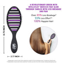Wet Brush, Refresh and Extend Speed Dry Hair Black Detangling For All Hair Types – Removes Dirt Excess Oils and Impurities Charcoal Infused Bristles Wet Brush